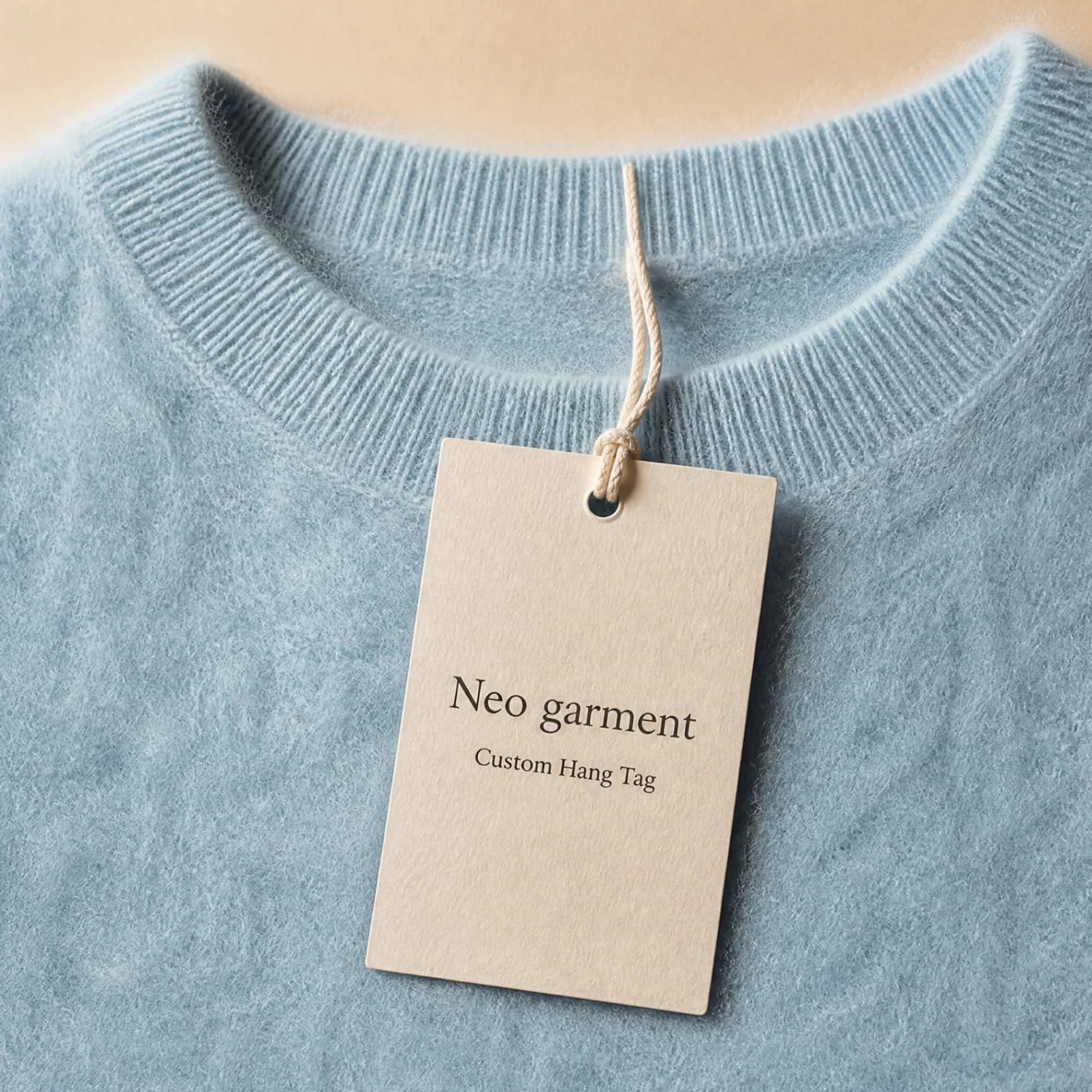 Custom 100% Cashmere Crew Neck Sweater view 3