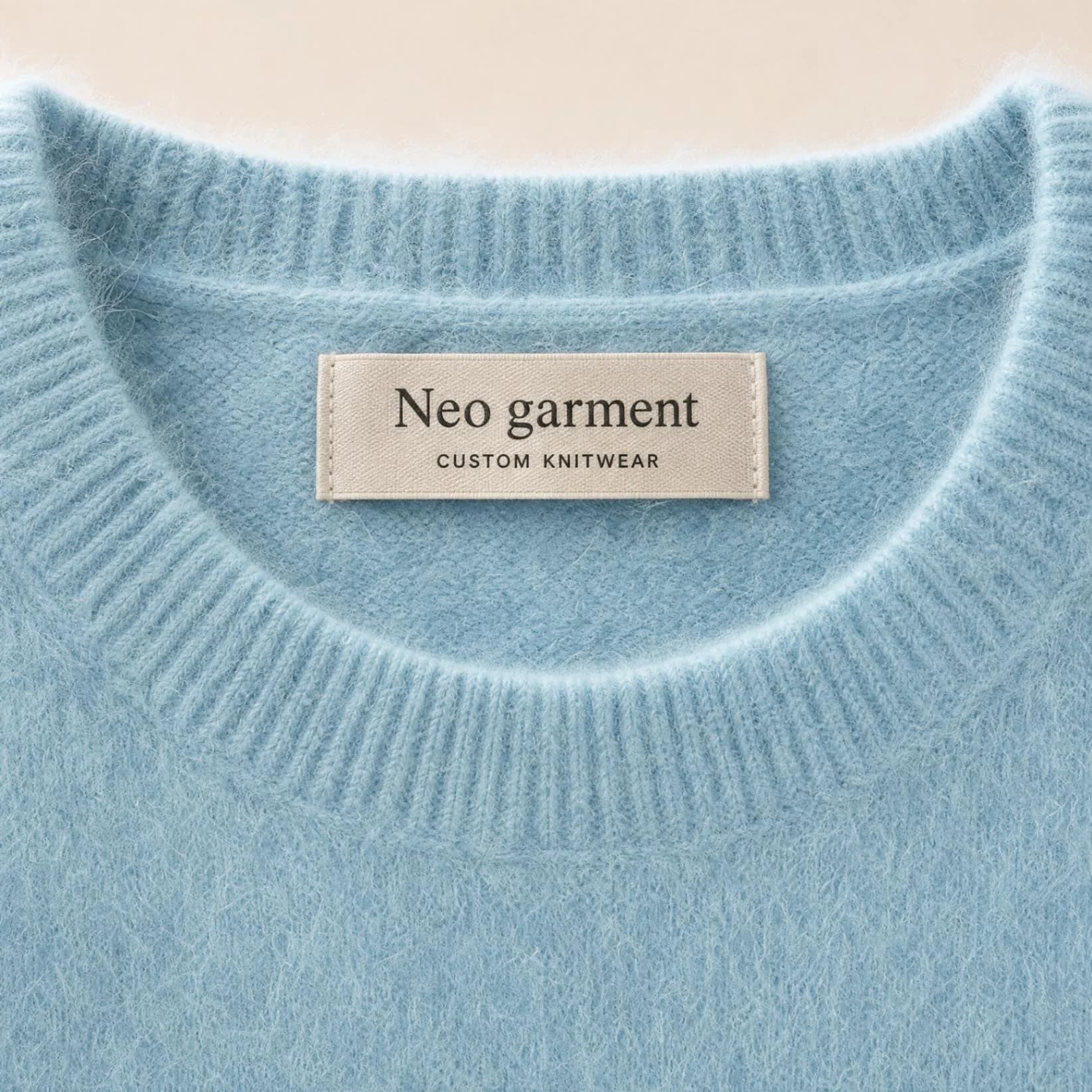 Custom 100% Cashmere Crew Neck Sweater view 4