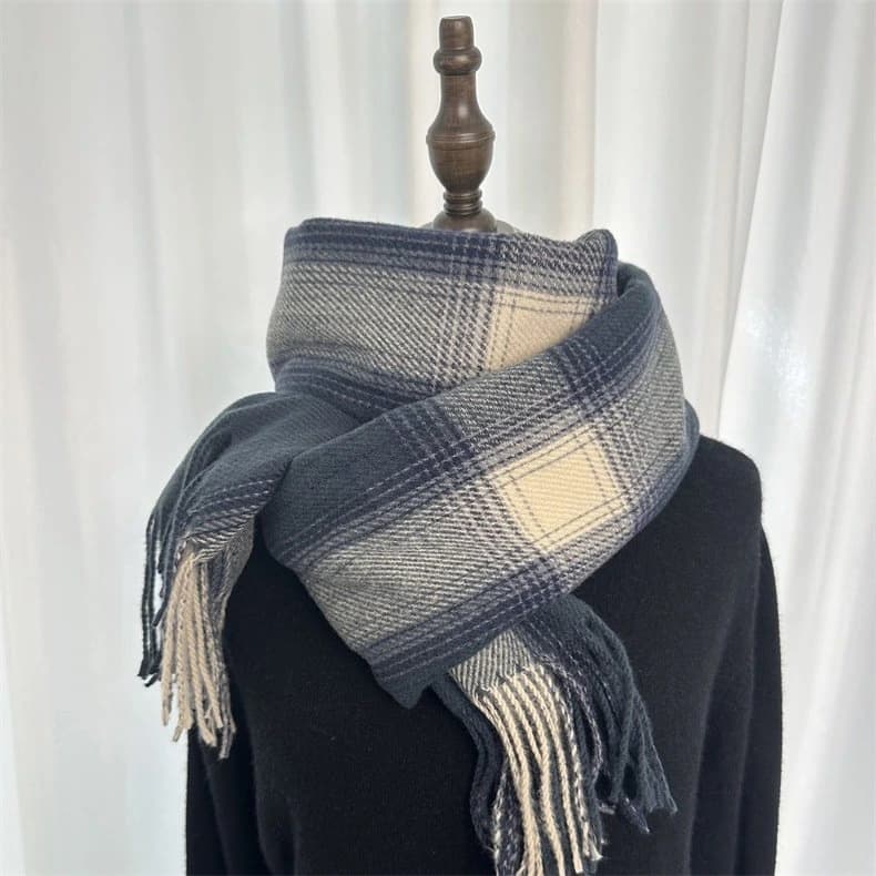Custom Tartan & Jacquard Knit Scarf
