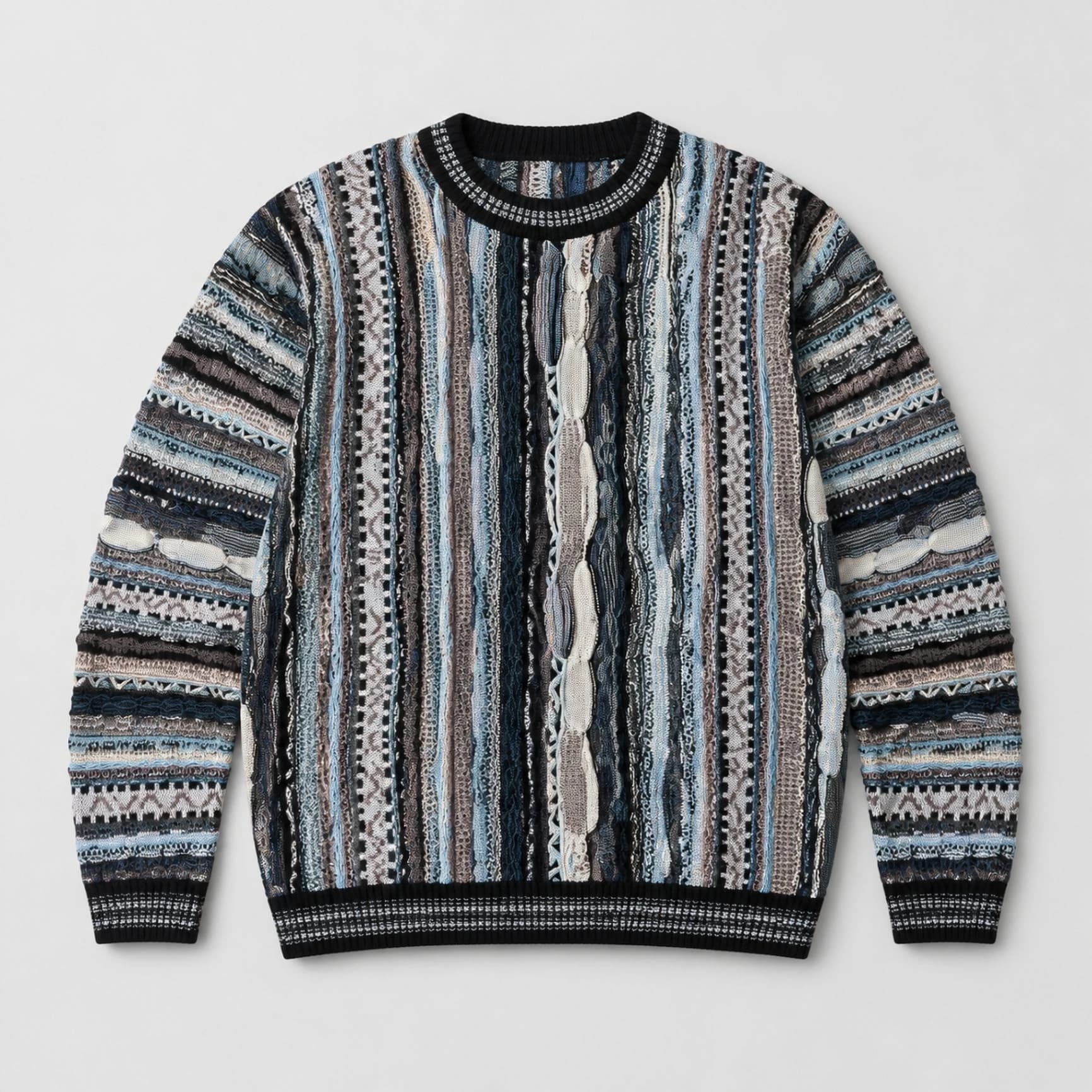 Custom Bitter-Gourd 3D Relief Knit Sweater