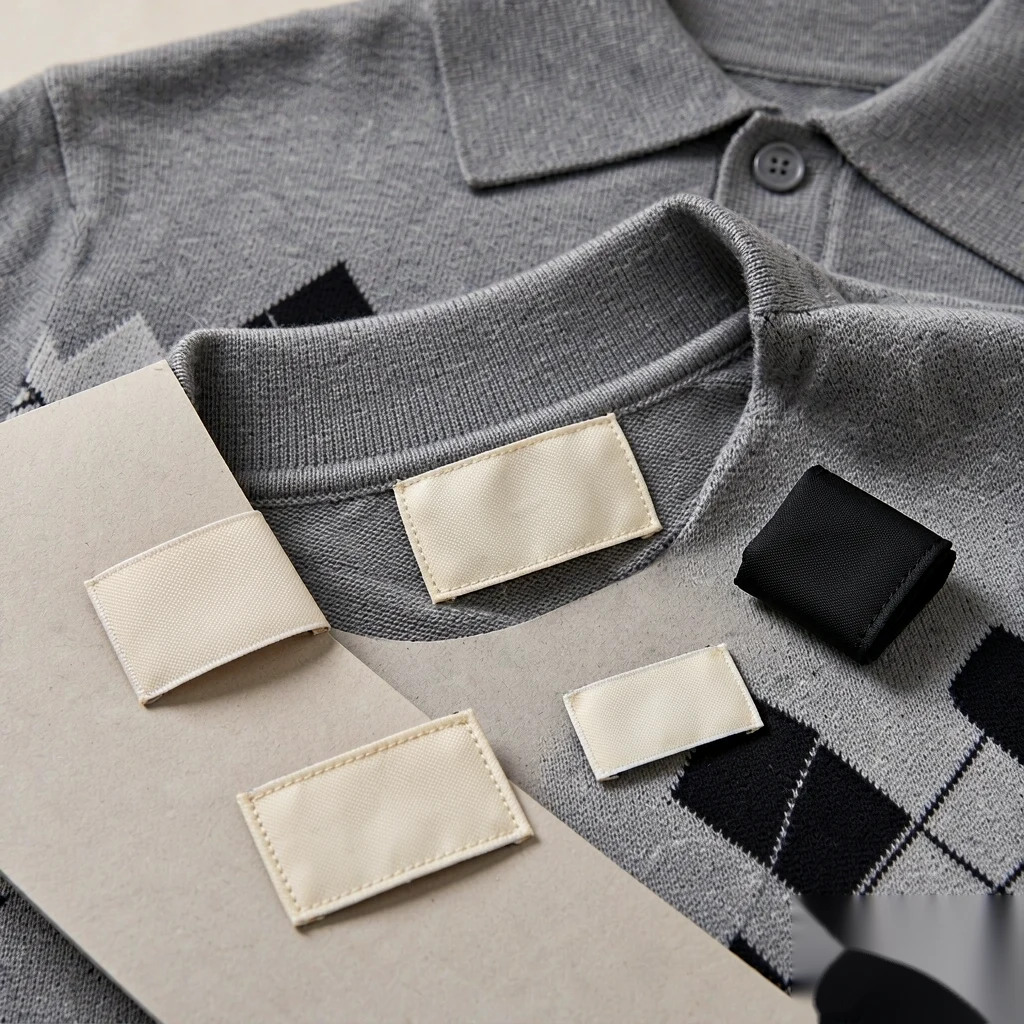 Custom Argyle Jacquard Polo Sweater view 6