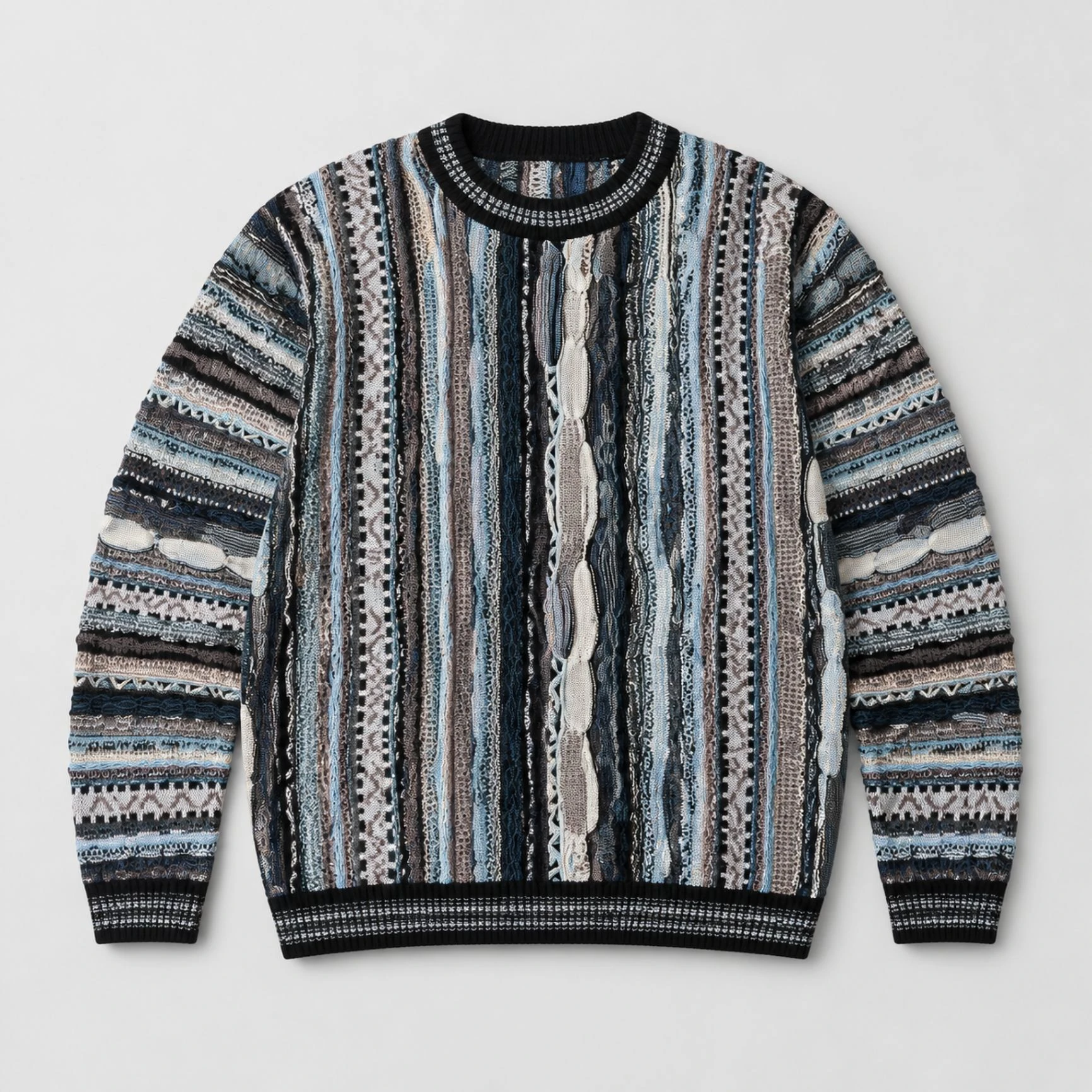 Custom Bitter-Gourd 3D Relief Knit Sweater