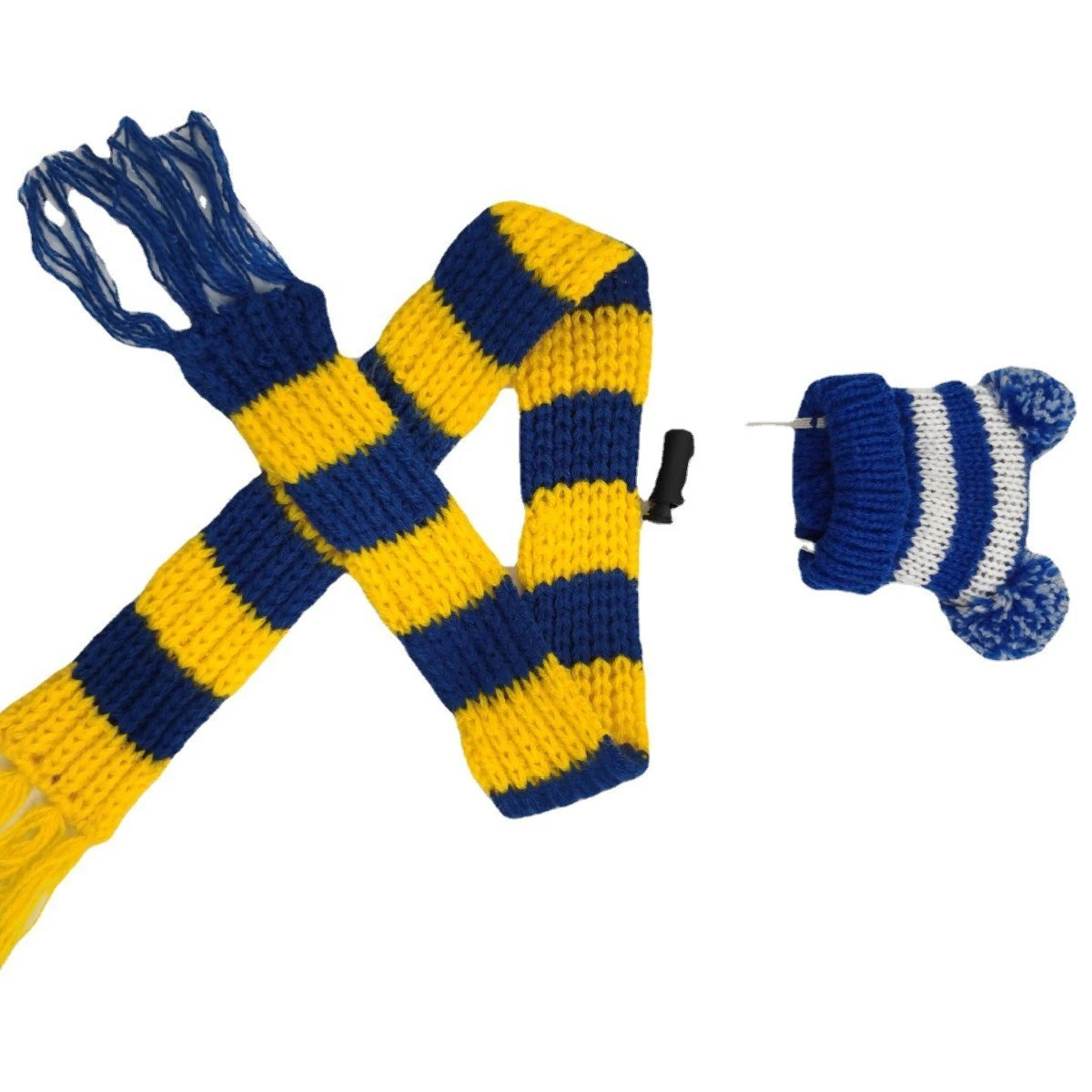 Custom Knitted Wine Bottle Hat & Scarf Set