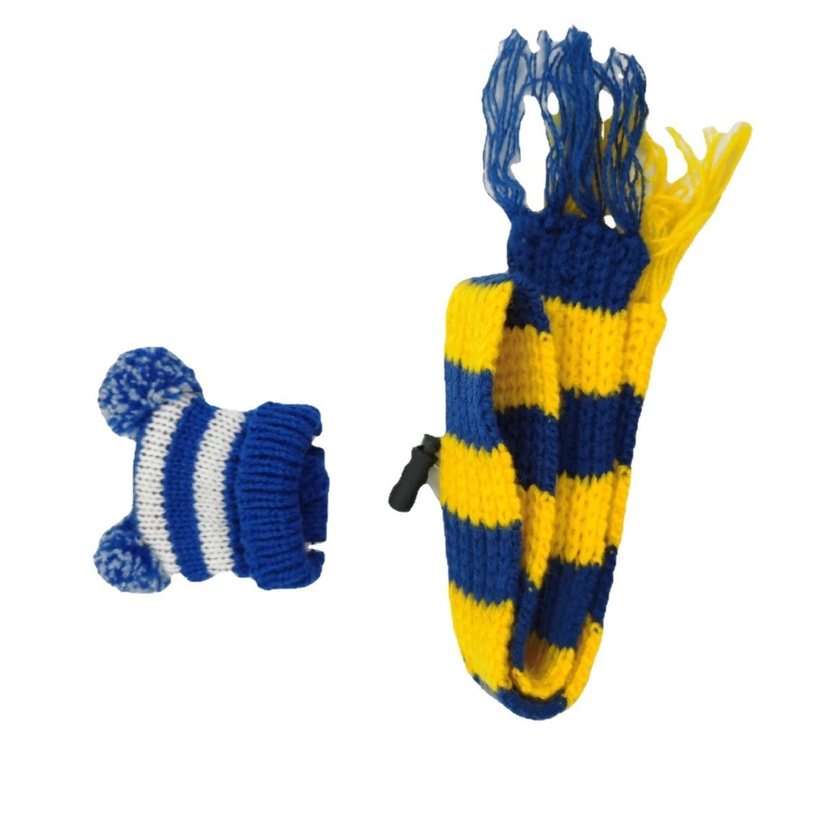 Custom Knitted Wine Bottle Hat & Scarf Set view 4