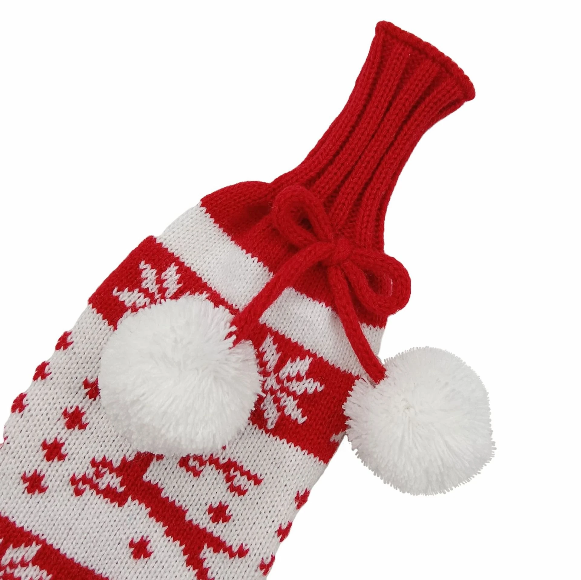 Custom Knitted Wine Bottle Sweater with Sleeves view 7