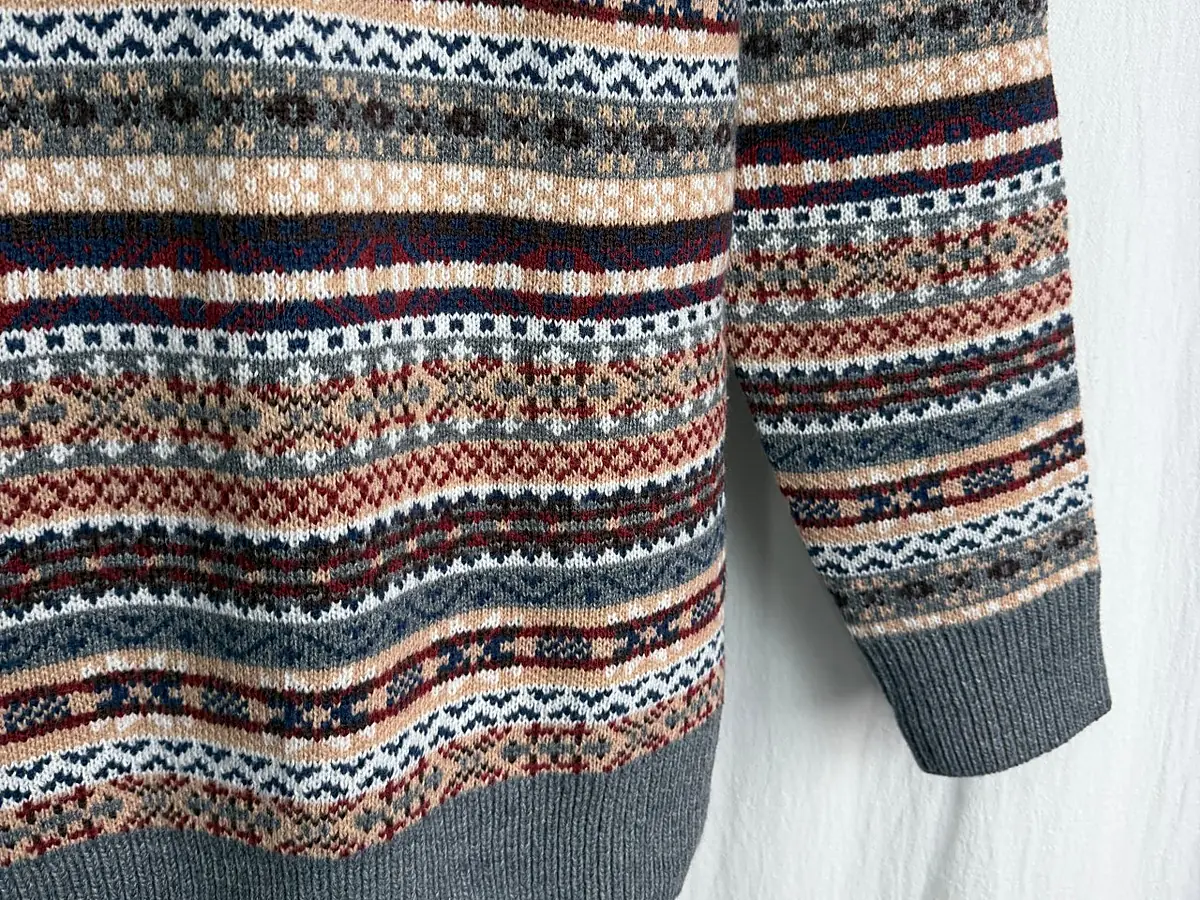Custom Fair Isle Jacquard Knit Sweater view 4