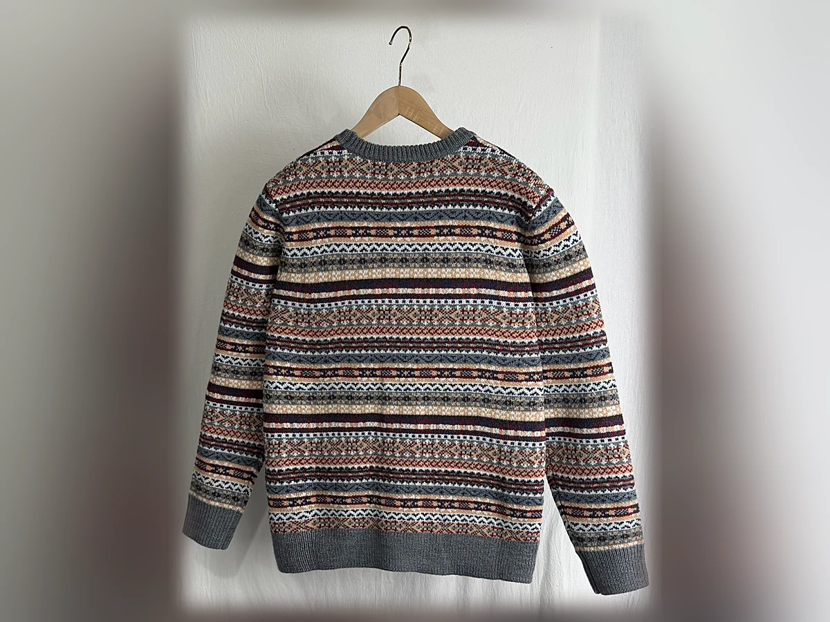 Custom Fair Isle Jacquard Knit Sweater view 5