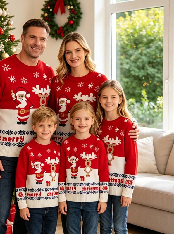 Custom Family Matching Christmas Jumper