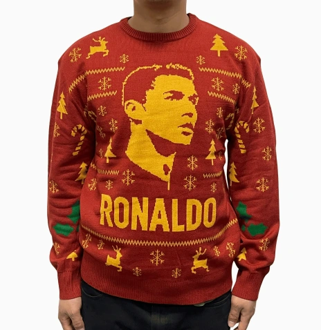 Custom Football Christmas Sweater view 3