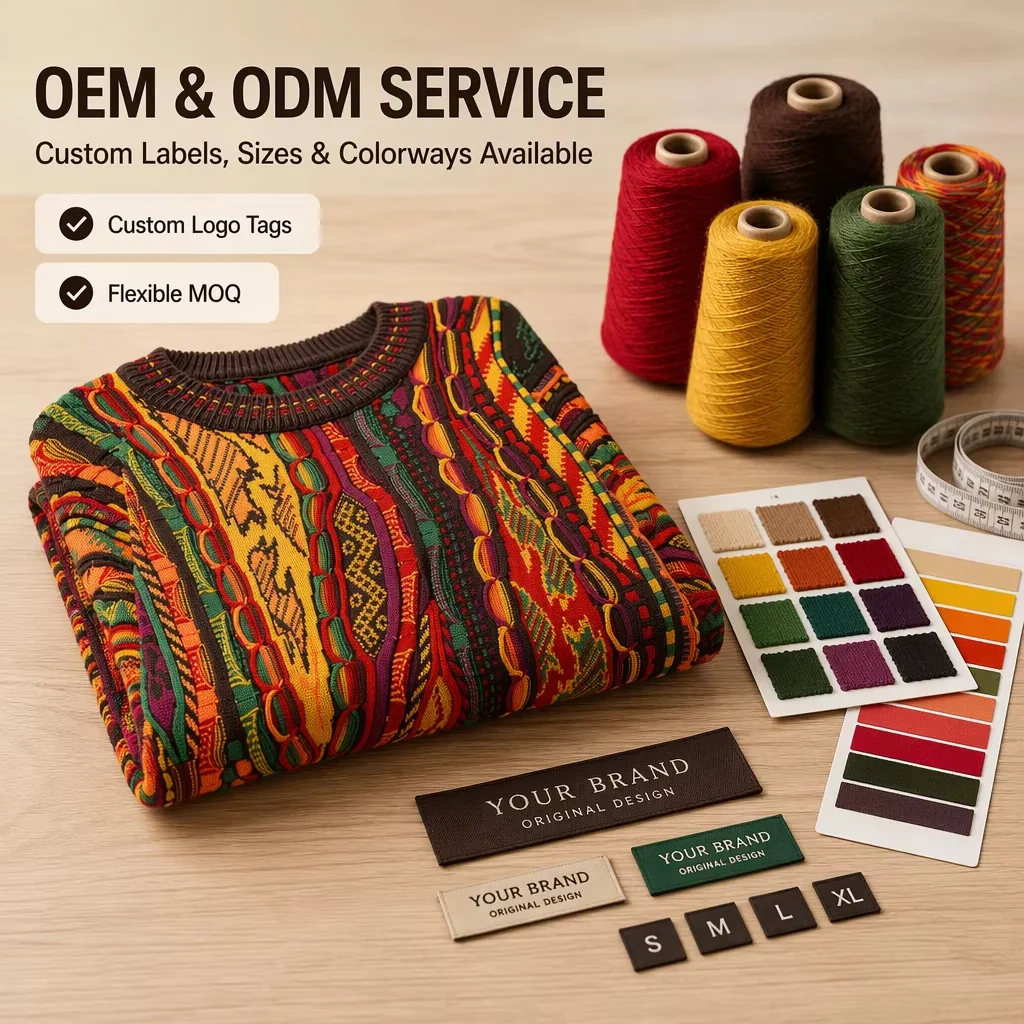 Neo Garment Custom 13-Colour Jacquard Knit Sweater