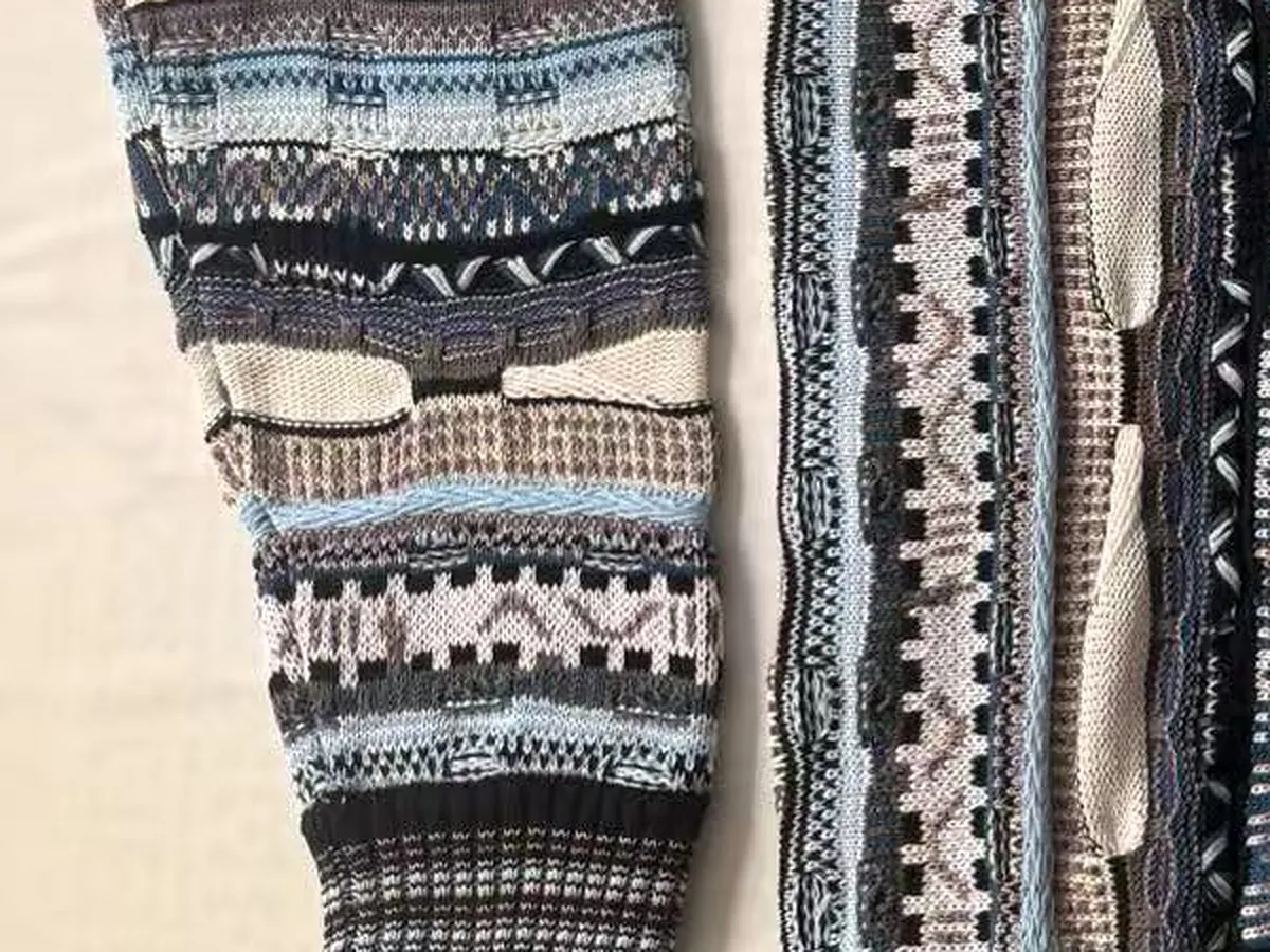 Custom Intarsia Cable Knit Sweater view 4
