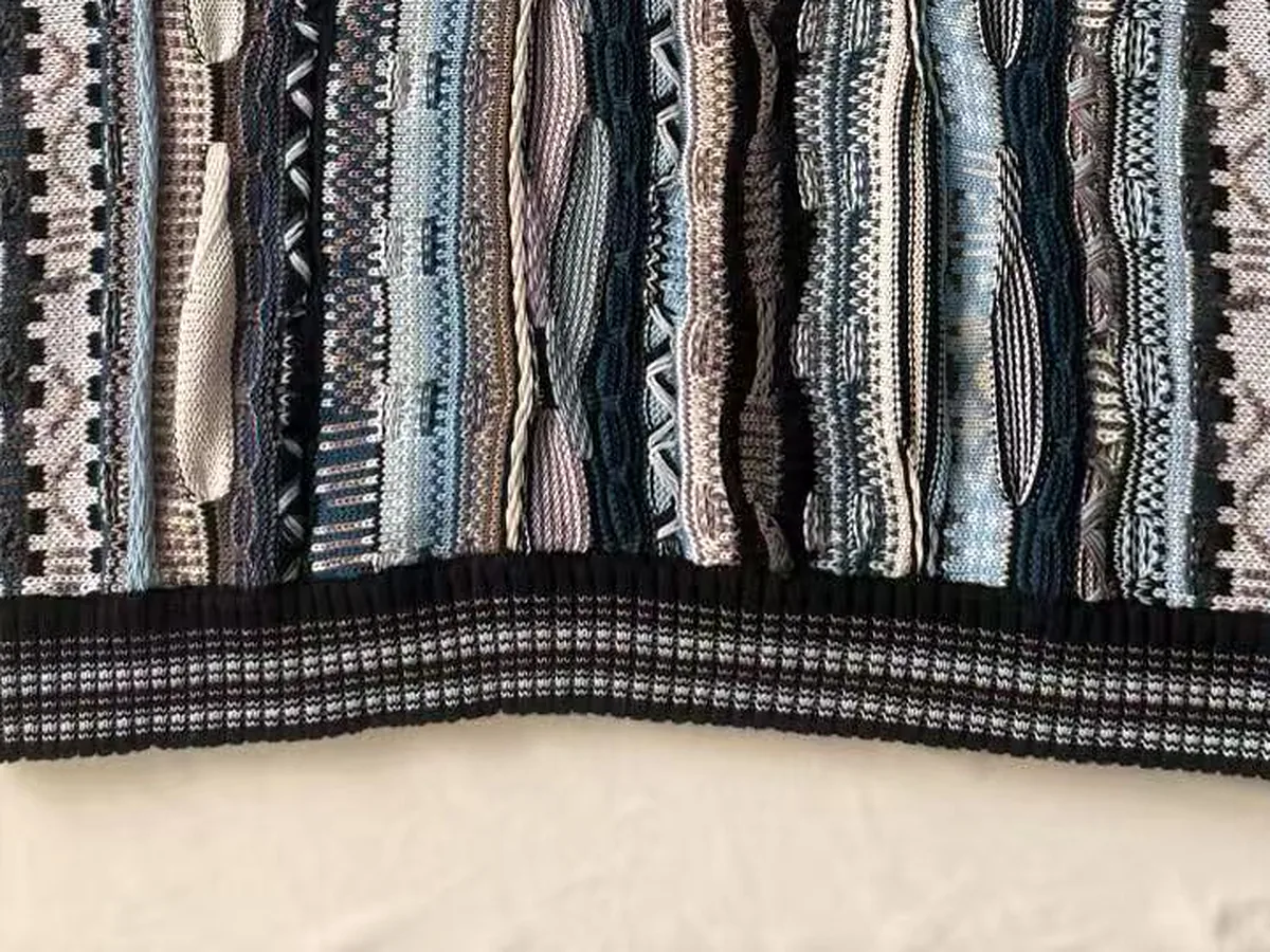 Custom Intarsia Cable Knit Sweater view 5