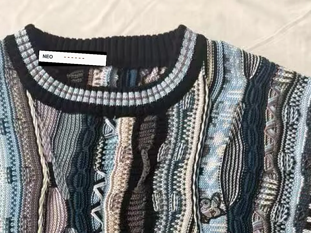 Custom Intarsia Cable Knit Sweater view 6