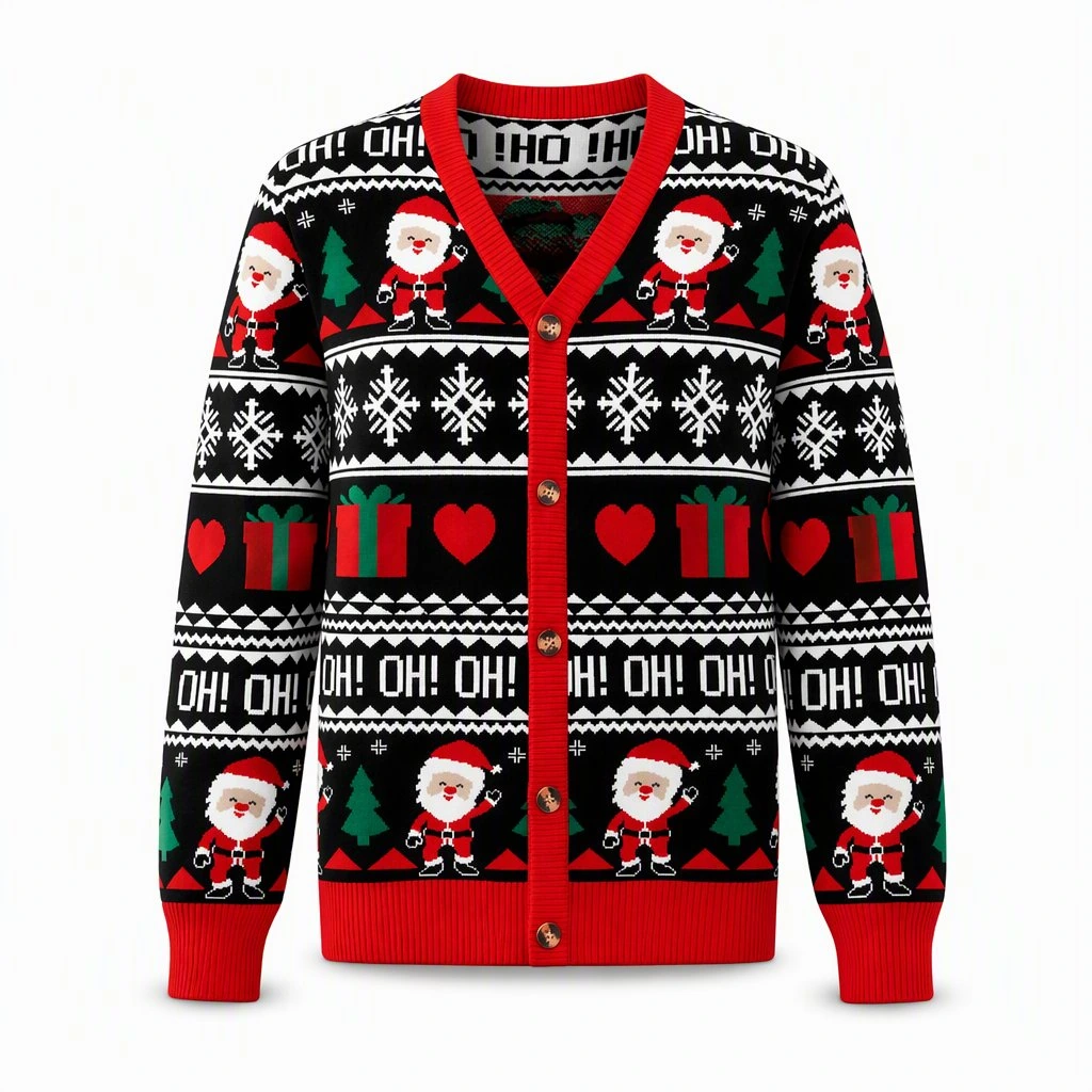 Custom Santa Christmas Cardigan
