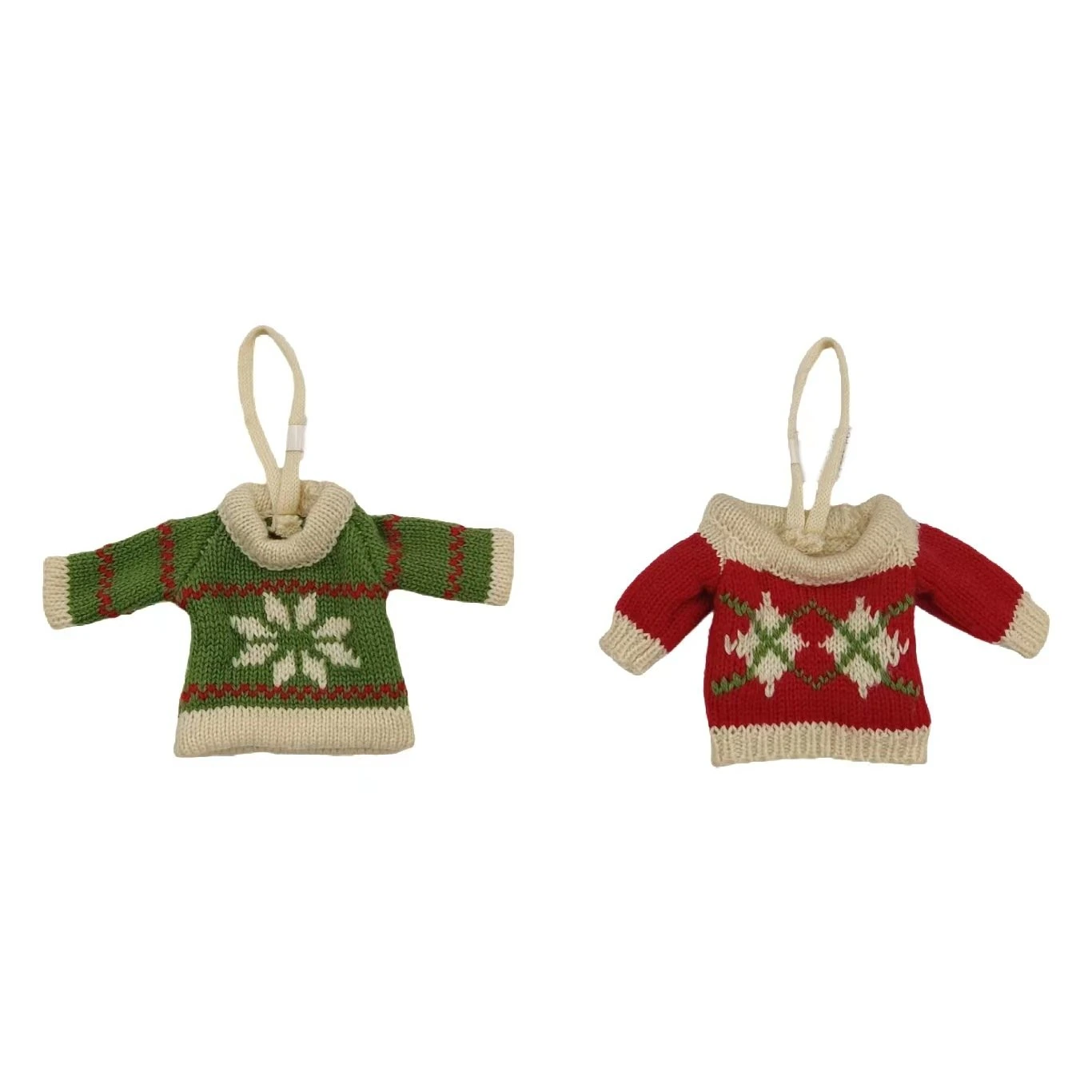 Custom Knitted Mini Sweater Ornament & Gift Tag view 3