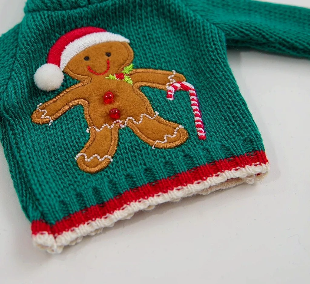Custom Knitted Mini Sweater Ornament & Gift Tag view 5
